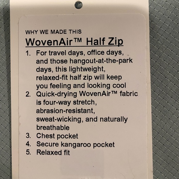 Lululemon 1/4 zip mint green pull over top - Picture 2 of 4